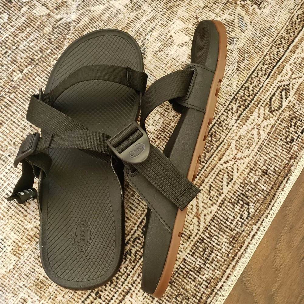 Men's Black Chaco Lowdown Slide Sandals 12 - Picture 3 of 5
